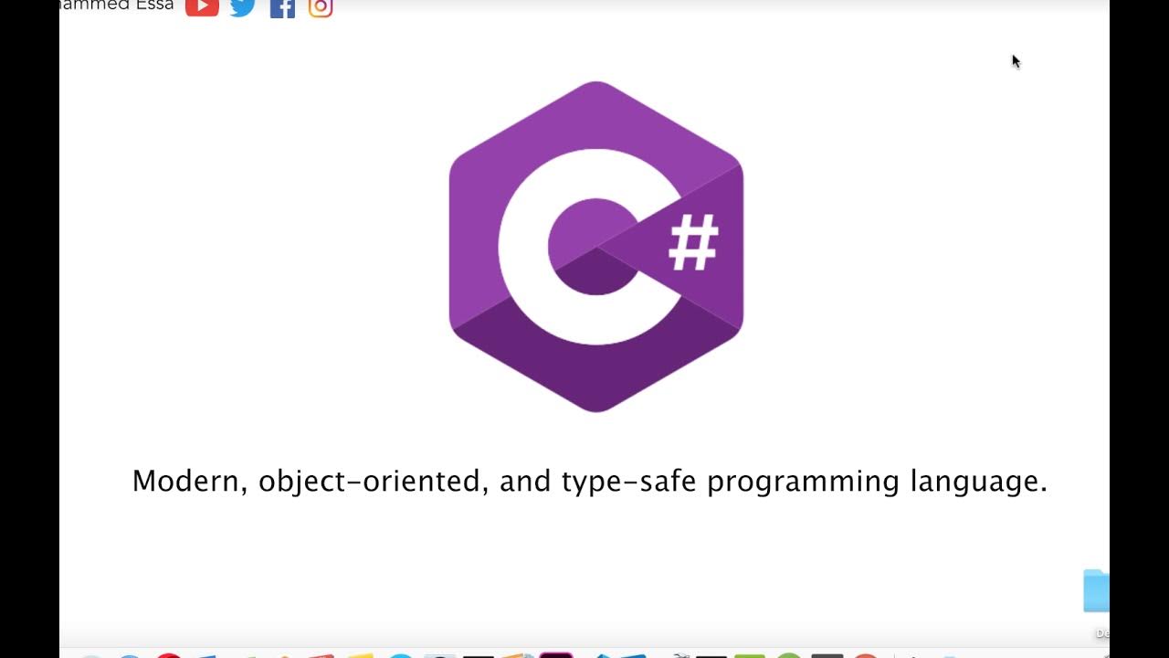 1 C# C Sharp programming language - YouTube