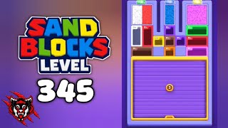 Sand Blocks Drop Puzzle Level 345 Game Walkthrough