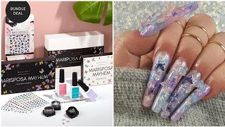 MAKARTT MARIPOSA MAYHEM POLYGEL KIT! Butterfly nail design! POLYGEL Tutorial! Femi Beauty Method! screenshot 2