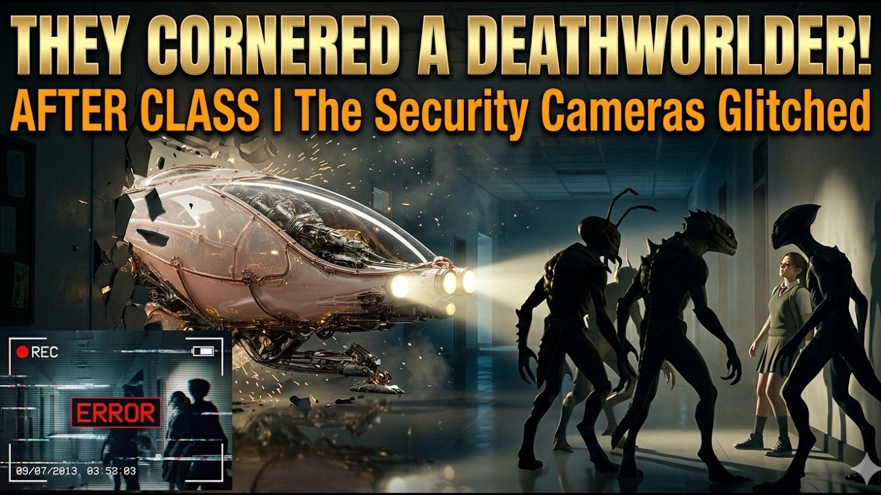 They Cornered the Deathworld Girl After Class | The Security Cameras Glitched HFY Sci Fi Stories