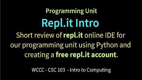csc103 Replit Intro