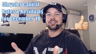 Chrysler Capital Rates and Residuals for December