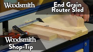 Woodworking Tip: End Grain Router Sled