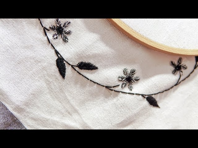 Hand Embroidery Design for beginners: Stitching Tutorial