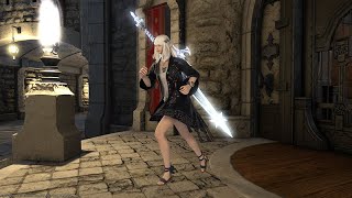 [FFXIV] Miqo'te Animation For Elezen Female Mod Preview Side by side