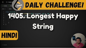 1405. Longest Happy String | Leetcode Daily Challenge | DSA | Java | FAANG