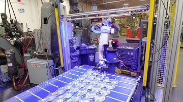 Vision guided machine tending