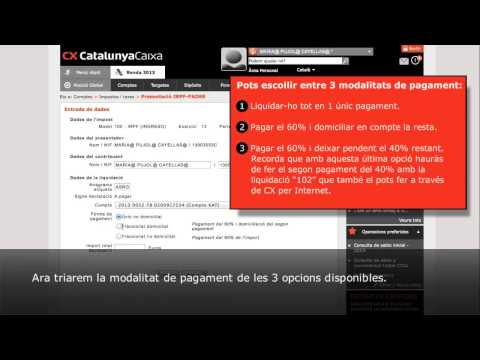 Vídeo: Com Presentar La Declaració D’impostos En Línia