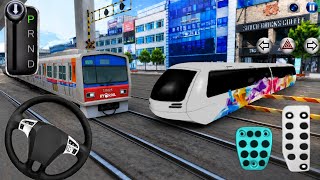 3D Driving Class Train vs Modern Metro Gameplay 🚆🔥 Realistic Railway Crossing Challenge  screenshot 2