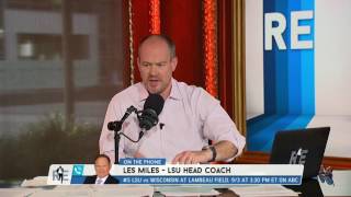 LSU Head Football Coach Les Miles on Team Expectations - 8/23/16