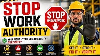 What is the stop work authority in the workplace? #safetyfirst #empowerment #workplacehazards 