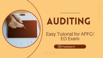 How to prepare for the topic of  Auditing for APFC/ EO Exam #apfcexam  #apfc2025 #apfc