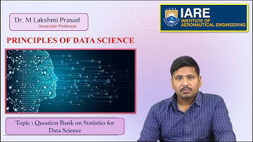Question Bank on Statistics for Data Science by Dr. M Lakshmi Prasad