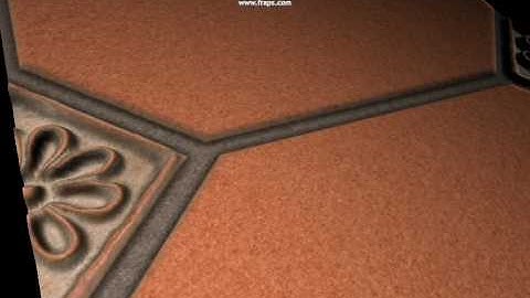 Displacement mapping - Floor tiling experiment #2