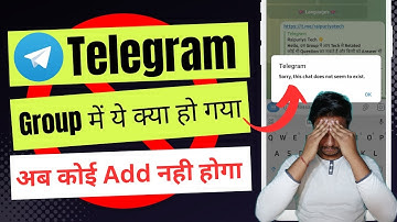 Sorry, this chat does not seem to exist | Telegram group link not working