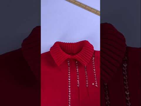 Easy Sweater Alteration How to Convert a Turtleneck into a Stylish Flat Collar at Home #SewingHacks