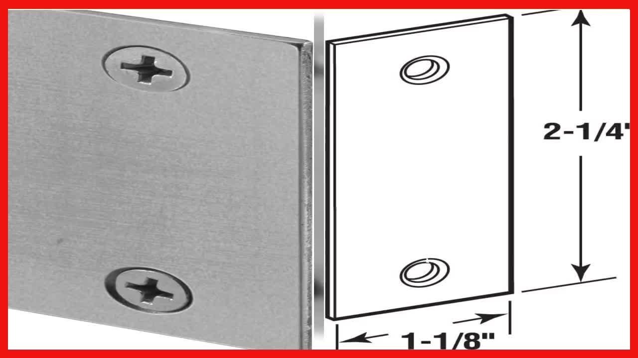 Great product -  Prime-Line U 9521 Edge Filler Plate, 1-1/8 inch, Gray Steel