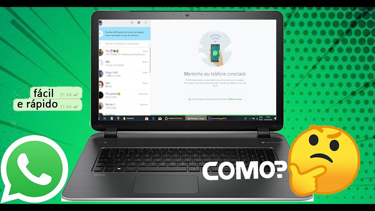 Como utilizar o WhatsApp no PC ou Notebook! - YouTube