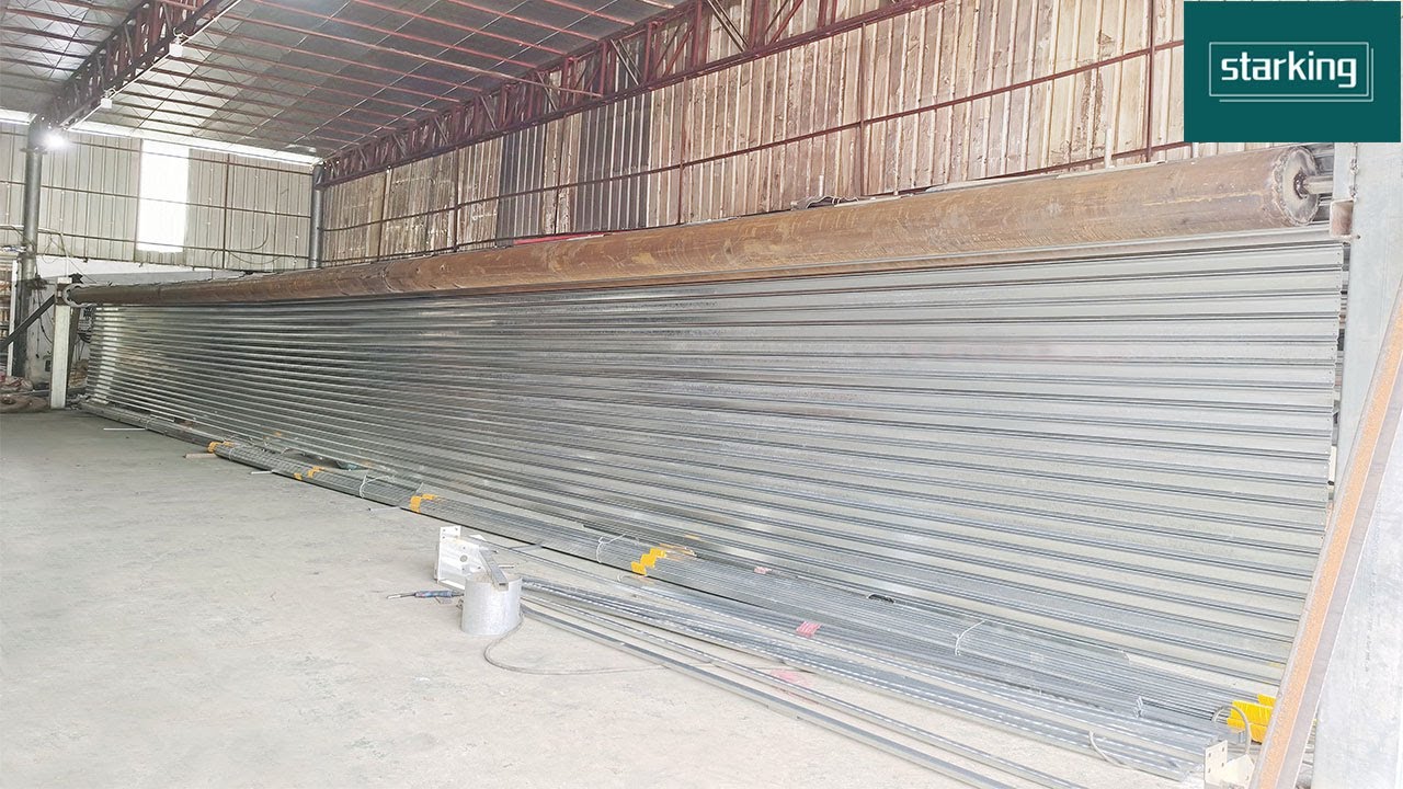 16 meters super large big opening steel rolling shutter door