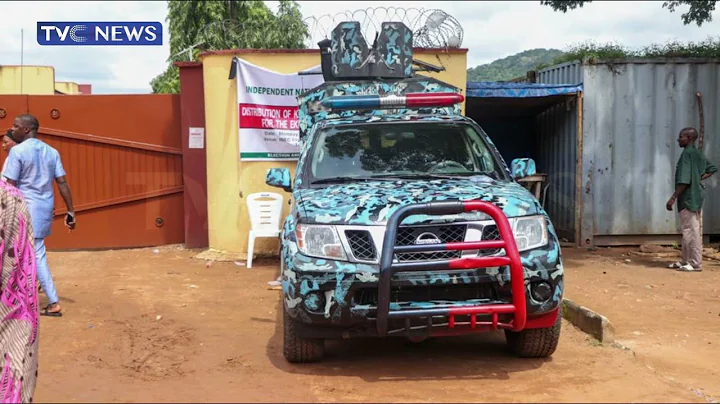 PHOTO NEWS: Heavy Security Personnel at INEC Office, Ado-Ekiti Ahead of Ekiti Governorship Election
