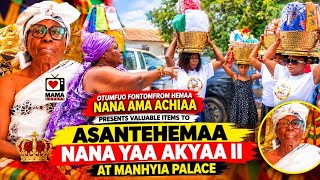 AWUKUDAE:😍Wao,Asantehemaa receive items from Yvonne Serwaa & Kofi Asante presented by Nana A. Achiaa