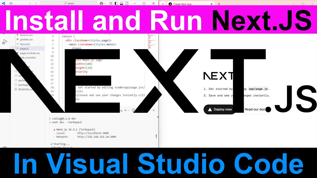 How to Download and Install Next.Js in Visual Studio Code on Windows 10 ...