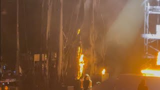 Evanescence’s stage catches on fire at Tampa show