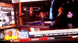 Stephen A. Smith walks off set during show