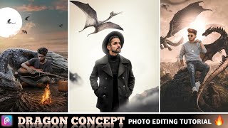 Dragon Concept Photo Editing Tutorial in Picsart || Picsart Dragon Photo Editing 2022 - CS EDITZ screenshot 1