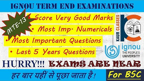 Must Watch - MTE-13 Most Imp. Questions | Discrete Mathematics | Term End Examinations | BSC | IGNOU
