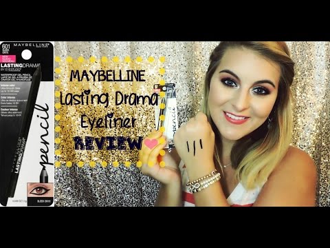 Video: Maybelline Eyestudio Lasting Drama Gel chống thấm nước Pencil - Soft Nude Review