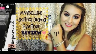 NEW! Maybelline Lasting Drama Gel Liner Pencil REVIEW screenshot 5