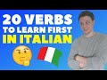 The 20 most important verbs in Italian!