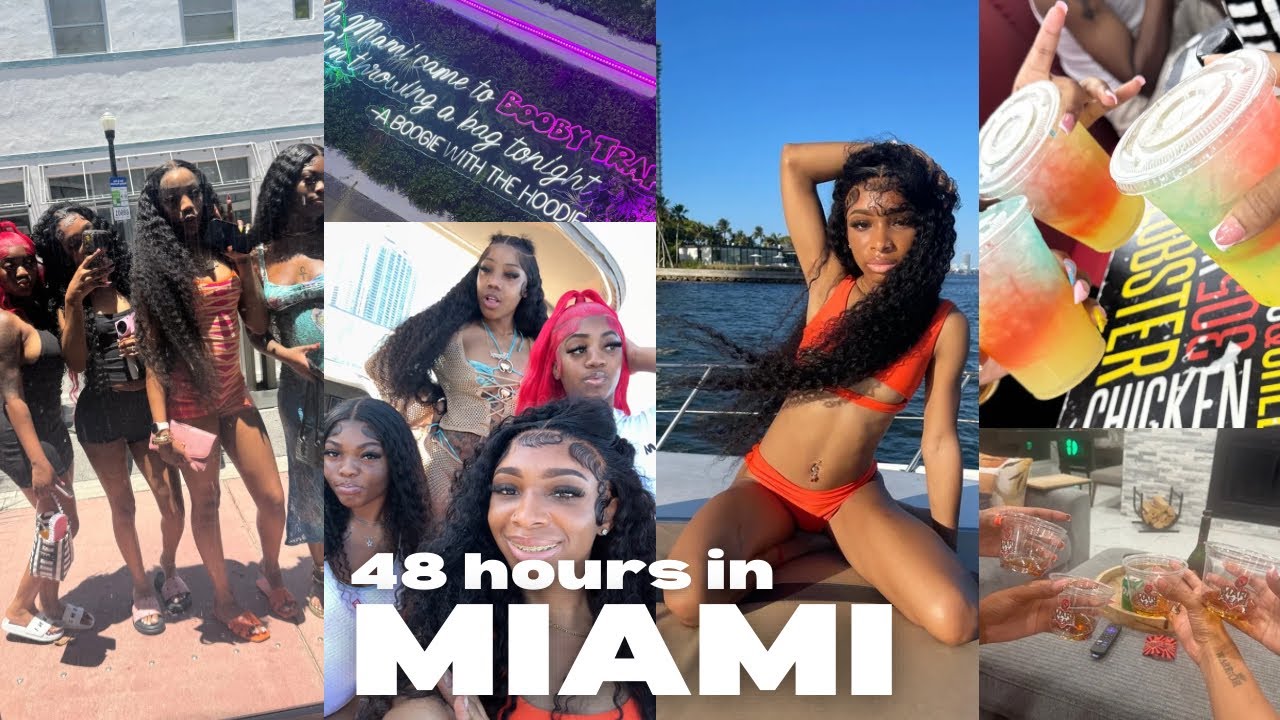 48 hours in Miami 🌴☀️| atv riding, yacht party, game night, south beach, strip club, brunch + more!