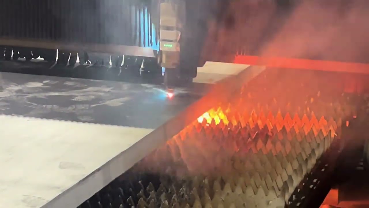 Laser cutting machine perforation 100mm