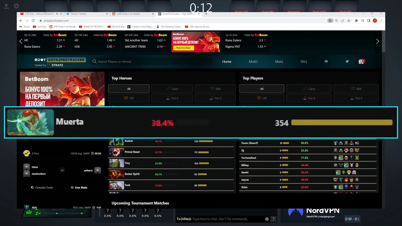 Gorgc checks Muerta's win rate among pro players on first day since release