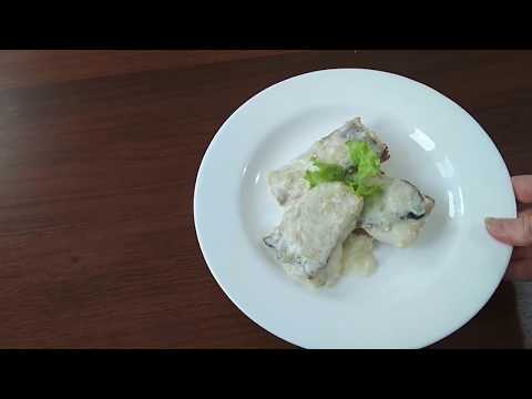 Филе рыбы под сливочным соусом