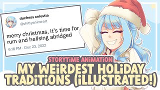 My WEIRDEST Holiday Traditions! (Storytime Animation) || SPEEDPAINT STORYTIME