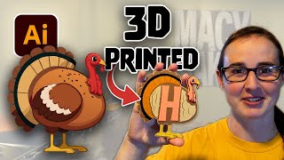 Using Adobe AI Art for 3d Printing  Making Thanksgiving Decorations