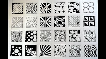 24 zentangle patterns || 24 Doodle Patterns, Zentangle Patterns, Mandala Patterns Part -2