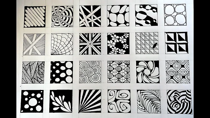 24 zentangle patterns || 24 Doodle Patterns, Zentangle Patterns, Mandala Patterns Part -2