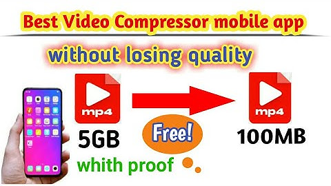How to compress video without losing quality |Best video compressor.