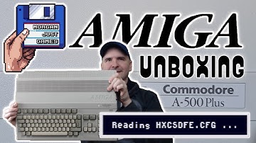 Amiga 500 Plus Unboxing Video - Morgan Just Games - Gotek Drive