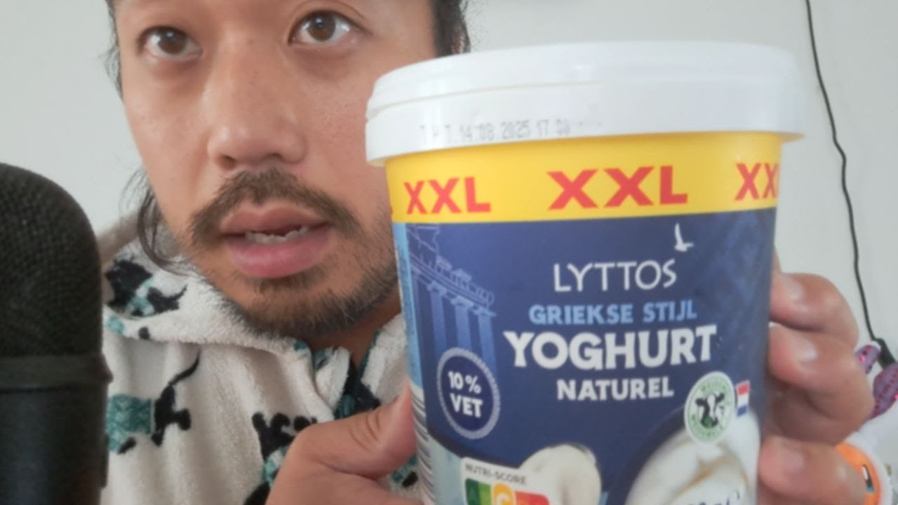 ASMR BOWL LICKING GREEK YOGHURT