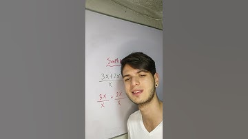 Simplificación de fracciones algebraicas #matematica #viral