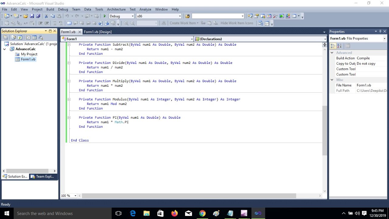 Visual Basic Tutorial - 6 - Smart Calculator Part -2 - YouTube