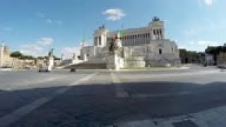 Timelapse of empty Rome monuments