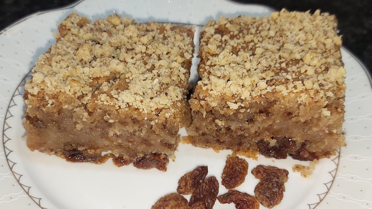 BRZI MAKEDONSKI  POSNI KOLAČ SA ORASIMA I GROŽĐICAMA