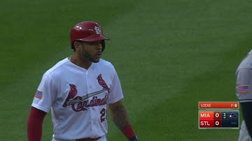 MIA@STL: Pham lines an RBI triple to center field