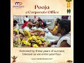 Honored by Three Years of Success, Blessed as We Enter Year Four. #PoojaAtOffice  #mpdevelopers
